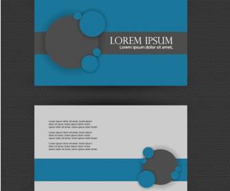 간단한 블루 비즈니스 카드 디자인