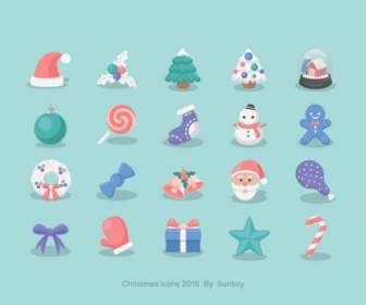 Kleine Frische Weihnachts-icons