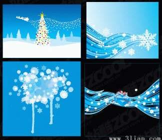 Snowflake With Blue Background