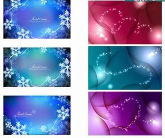 Snowflakes And Colorful Background Images