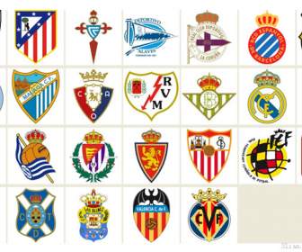 Spain Football Club Badge Icons