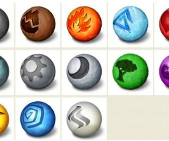 Spherical Solid Png Icons