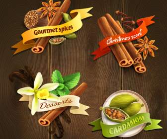 Spices And Ribbon Design