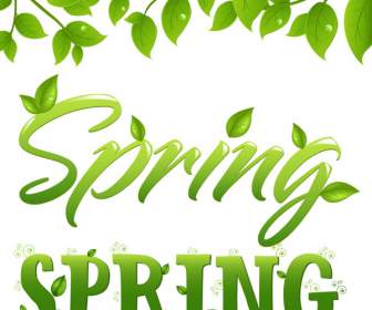 Spring Spring Wordart