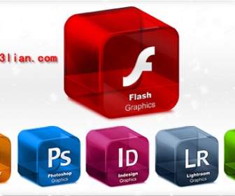 stereo icon series of adobe software