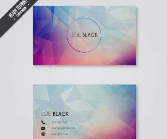 Stylish Geometric Shaped Business Cards