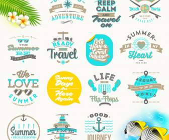 Summer Holiday Labels