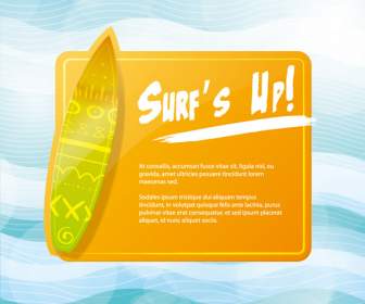Summer Surf Board Background