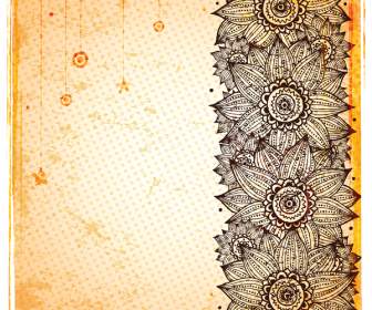 Latar Belakang Pola Bunga Matahari