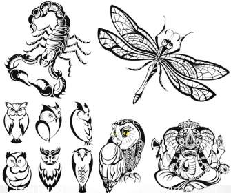 Tätowierungen-Tier Tattoos Design Ideen