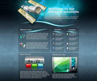 technology home page design psd material