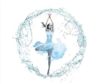El Material De Psd De Agua Ballet Auspicioso Narciso