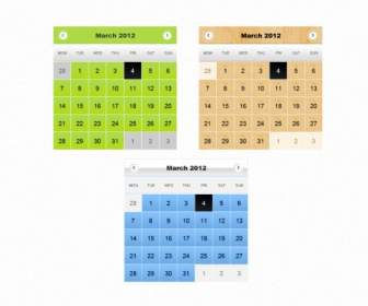 カレンダー インターフェイス Psd 層状材料