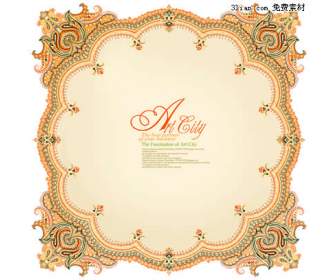 the classical pattern picture frame psd layered material