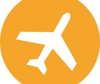 The Orange Airplane Icon