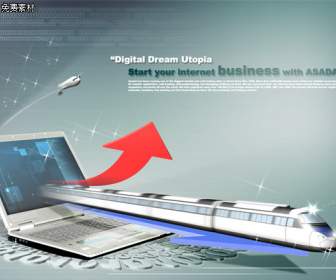 The Power Train Technology Business Psd Material