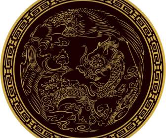 Le Modèle Traditionnel Du Dragon Et Phoenix