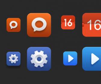 themes icon psd template
