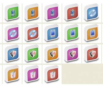 three dimensional style icon png