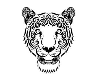 Тигр шаблон