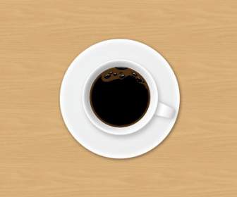 Top View Coffee Mug Psd Layered Material