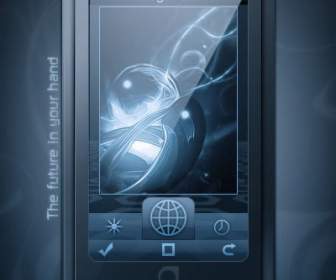 touch screen smart phone psd material