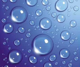 Transparent Water Drops Background