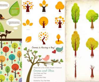 Bäume Und Blätter Thema Kreativität