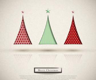 Fondo De árbol De Navidad Triangular