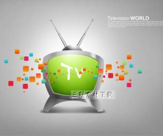 Tv M Box Background Psd Material