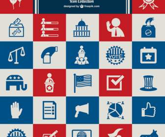 ícone De Elemento De Eleição De Estados Unidos