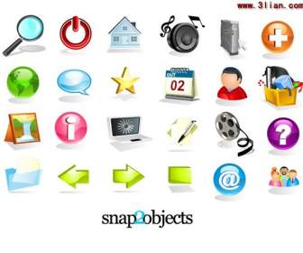 Variety Of Computer Icons Material