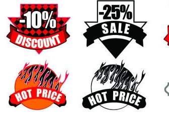 Variety Of Discount Icon Material