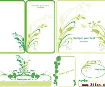 Variety Of Green Lace Border Material