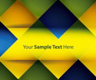 Vector Text Color Squares Background