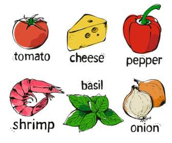 Vegetable Line Vector Material