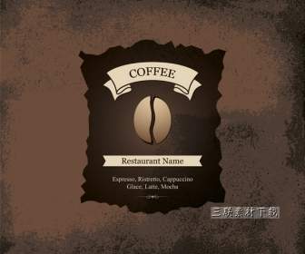 ビンテージ コーヒー豆の Vi デザイン