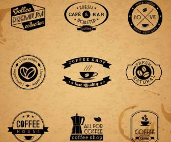 Progettazione Di Etichette Caffè Vintage