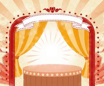 vintage stage background psd material