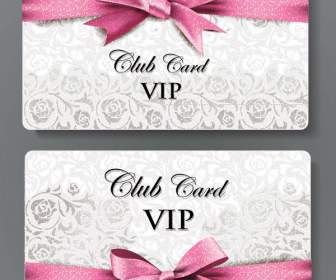 Cartão De Fita Rosa VIP