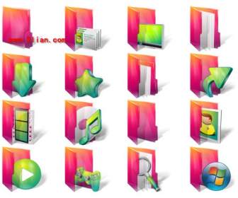 vista computer style folder icon