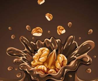 Walnut Chocolate Splash