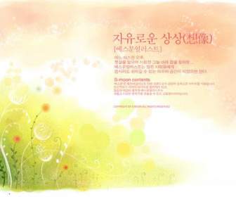 Watercolor Background Picture In South Korea Psd Material