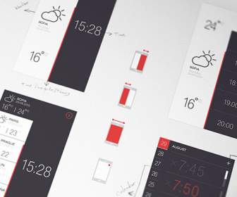 weather and time applying psd material