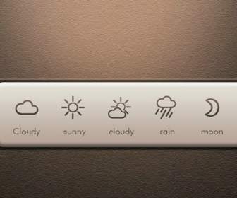 weather ui icon psd material