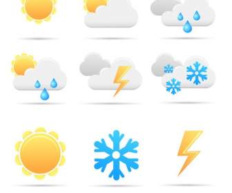 Wetter Wetter-Symbole