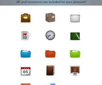 Web Design Icons Psd Layered Material