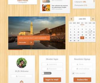 Web Page Decorations Interface Design Psd Material