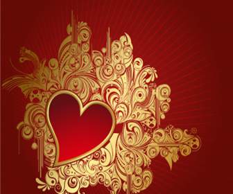 Wedding Heart Shaped Ornament Pattern