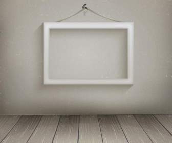 White Hanging Wooden Picture Frame